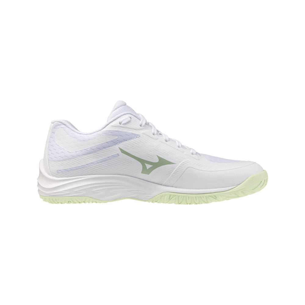 Zapatillas Mizuno Lightning Star Junior Blanco/Aqua — vista lateral interior