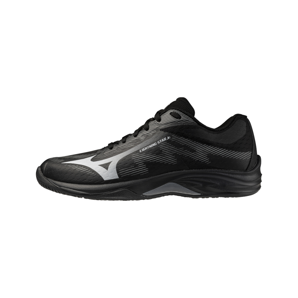 Zapatillas Mizuno Lightning Star Junior Blanco/Negro — vista lateral