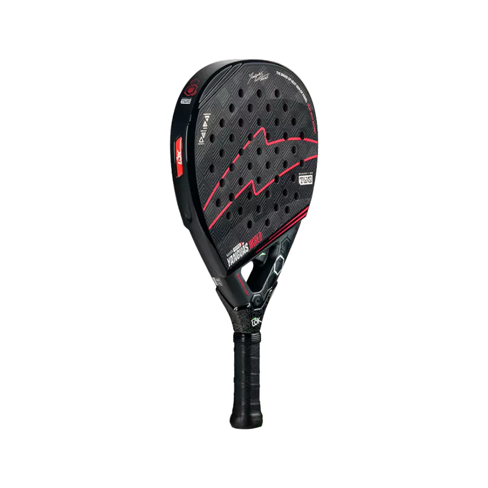 Pala de pádel Maxx Hype Yanguas World, vista inclinada