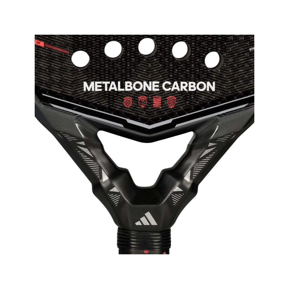 Pala de pádel Adidas Metalbone Carbon 2026, detalle de la cara