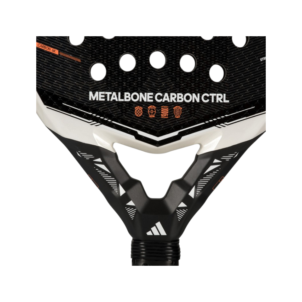 Pala de pádel Adidas Metalbone Carbon Ctrl 2026, detalle de la cara