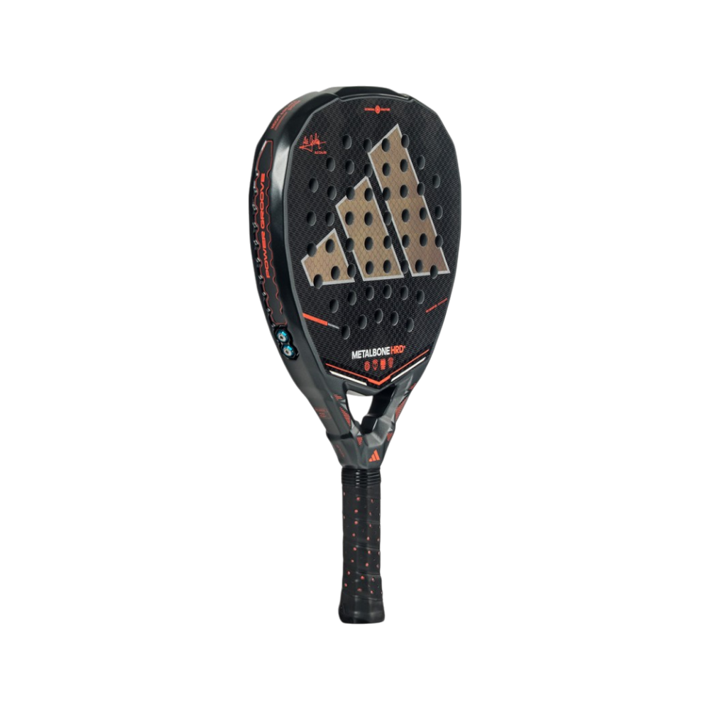 Pala de pádel Adidas Metalbone HRD+ 2026, vista inclinada