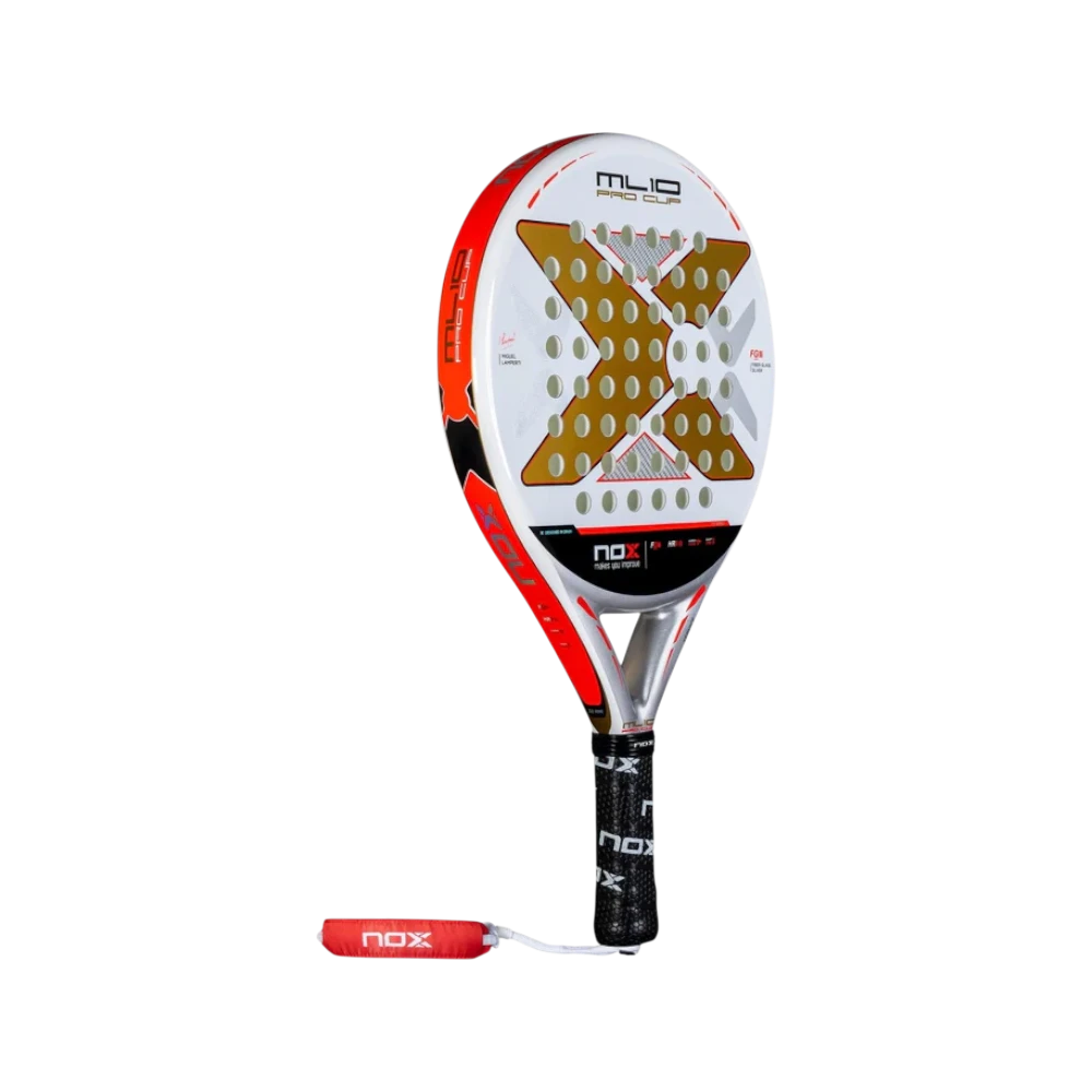 Pala de pádel Nox ML10 Pro Cup Coorp by Miguel Lamperti, vista inclinada