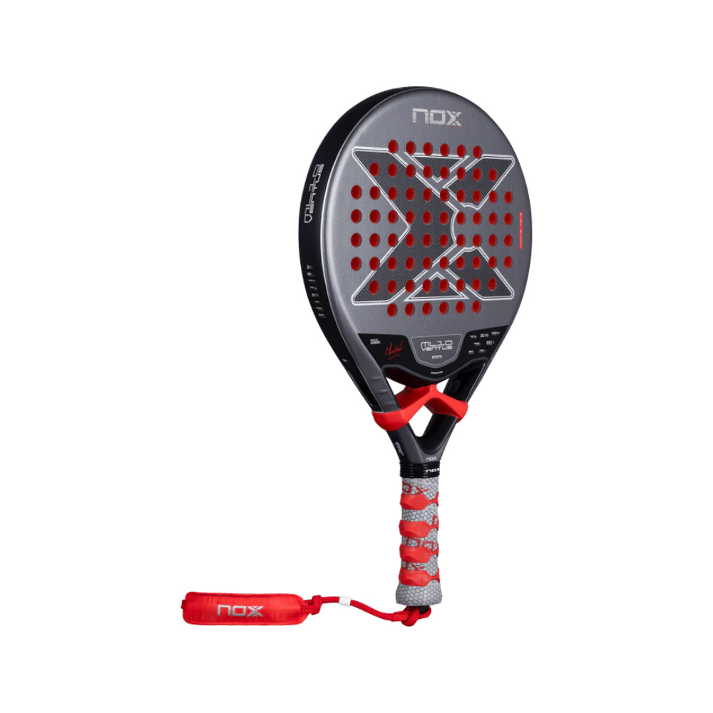 Pala de pádel Nox ML10 Ventus Control 3K by Miguel Lamperti, vista inclinada