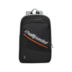 Mochila Bullpadel Hack 2026 negro y naranja, vista principal