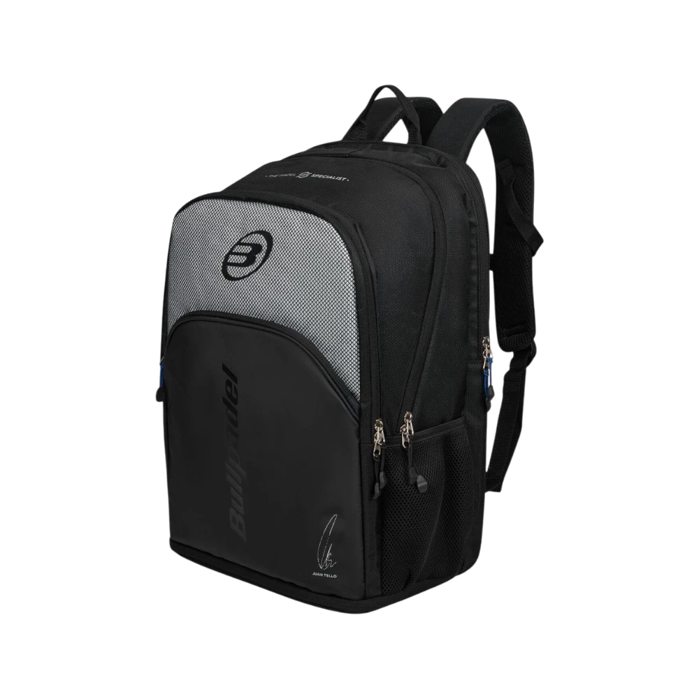 Mochila Bullpadel Vertex 2026 negro y gris, vista 2