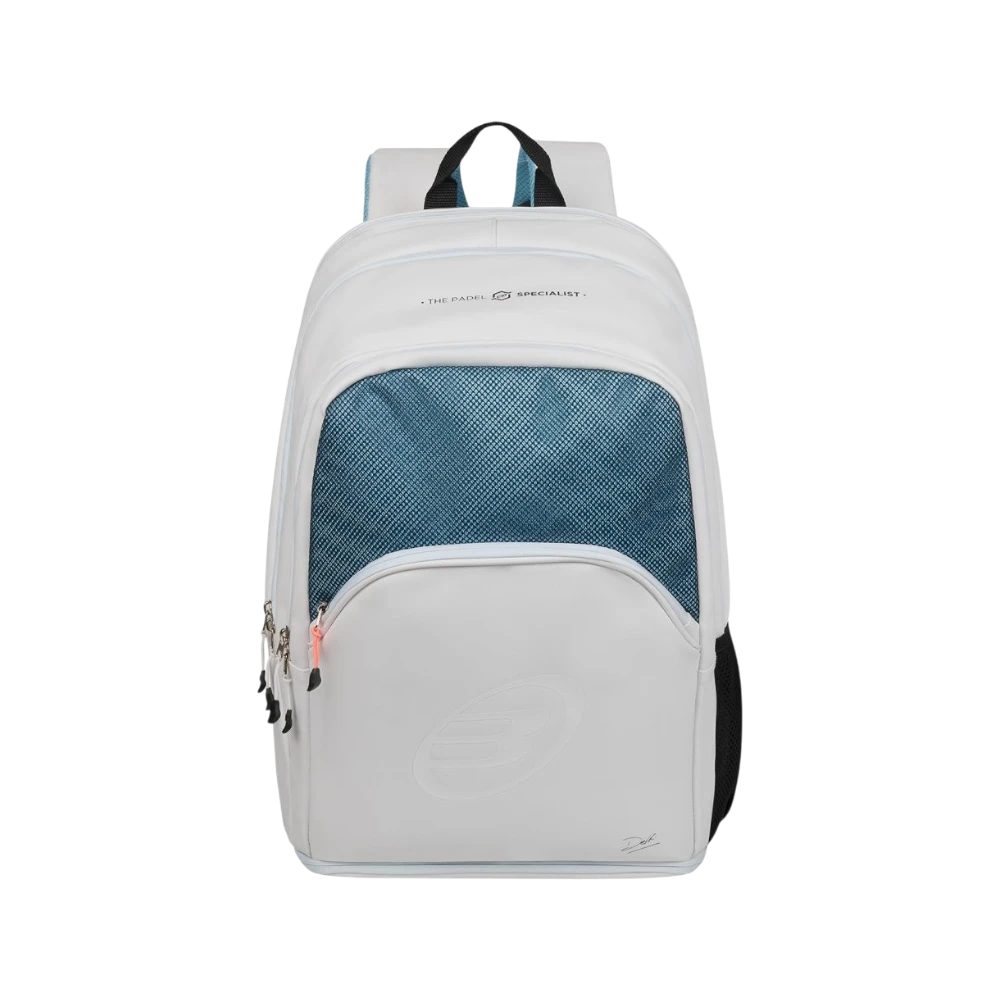 Mochila Bullpadel Vertex W 2026 blanco y azul, vista principal