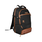 Mochila Nox Luxury Open Series negro y marrón, vista 2