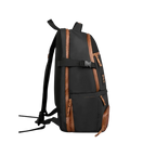 Mochila Nox Luxury Open Series negro y marrón, vista 3