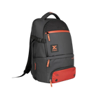 Mochila Nox Luxury Open Series negro y rojo, vista 2