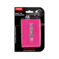Muñequeras Nox deportivas rosas con logo blanco 2 unidades