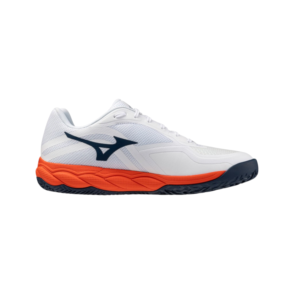 Zapatillas de pádel Mizuno Neo Ace CC de hombre en blanco/azul