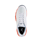 Zapatillas de pádel Mizuno Neo Ace CC de hombre en blanco/azul, vista superior