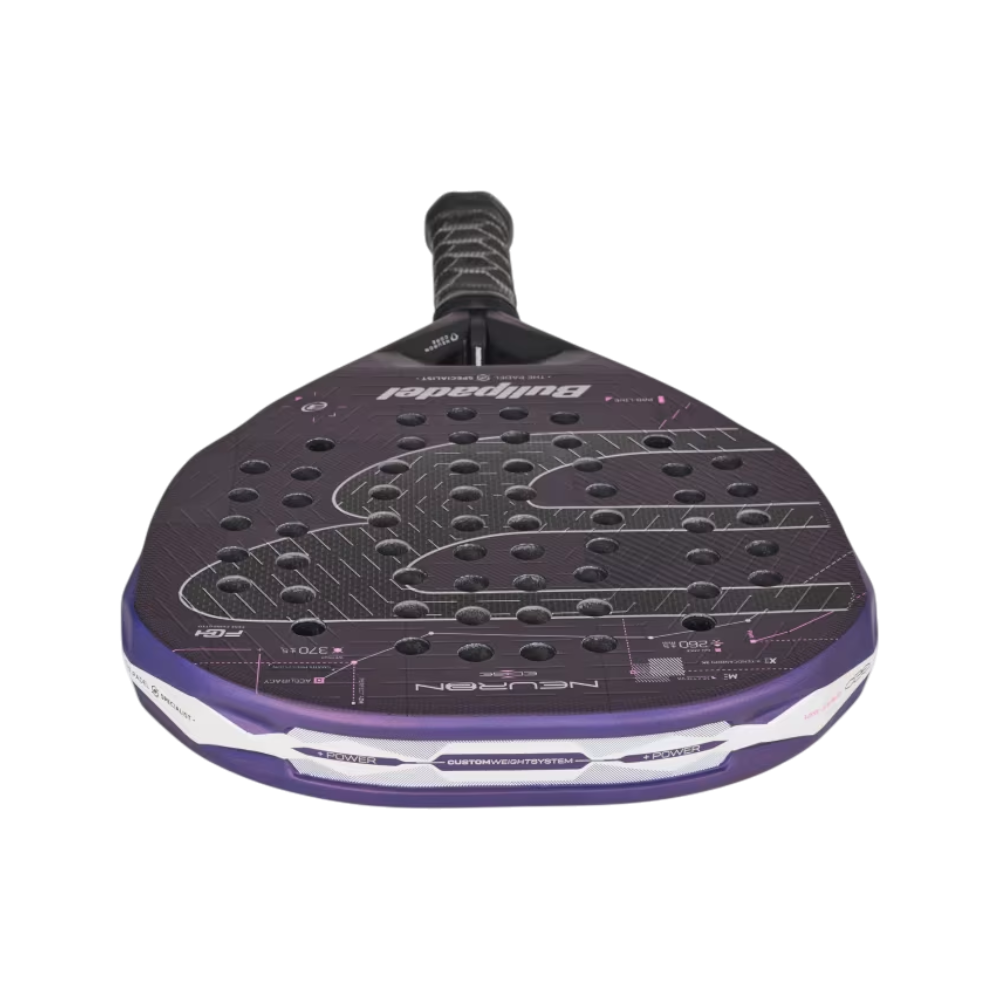 Pala Bullpadel Neuron 02 Edge 2027 — detalle del puño