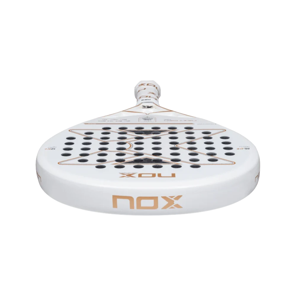 Pala de pádel Nox NextGen Pro Hybrid 12K NFA Series, vista frontal de la cara