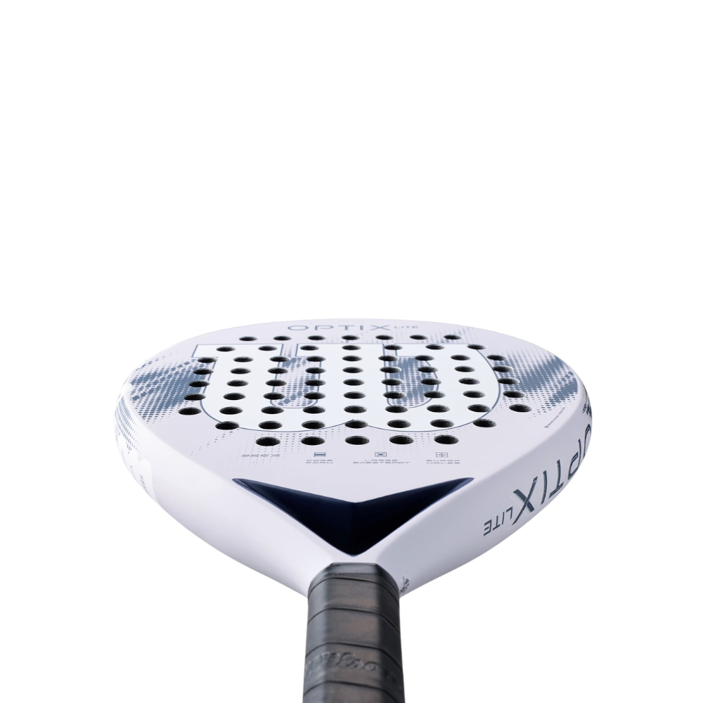 Pala Wilson Optix V2 Lite Lila 2026 — perfil del marco