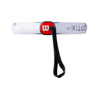 Pala Wilson Optix V2 Lite Lila 2026 — detalle del protector y el cordón