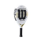 Pala Wilson Optix V2 Lite Blanca 2026 — vista inclinada