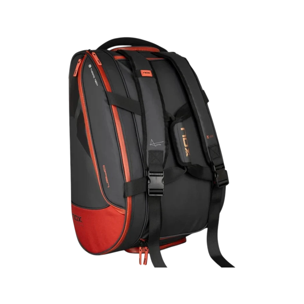 Paletero Nox Luxury Open Series negro y rojo, vista 3