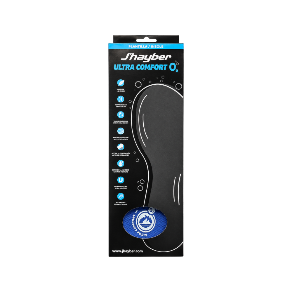 Plantillas J'hayber Ultra O2 Blue talla 40-43 caja
