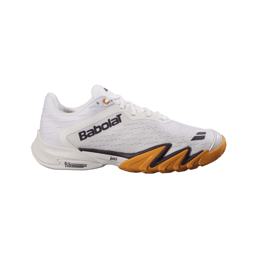 Zapatillas de pádel Babolat Premura 3 de hombre en crema/naranja