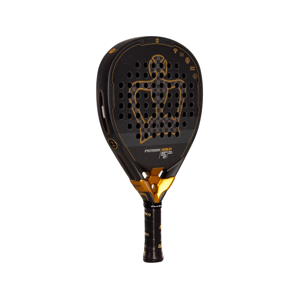 Pala de pádel Patron Gold, vista inclinada