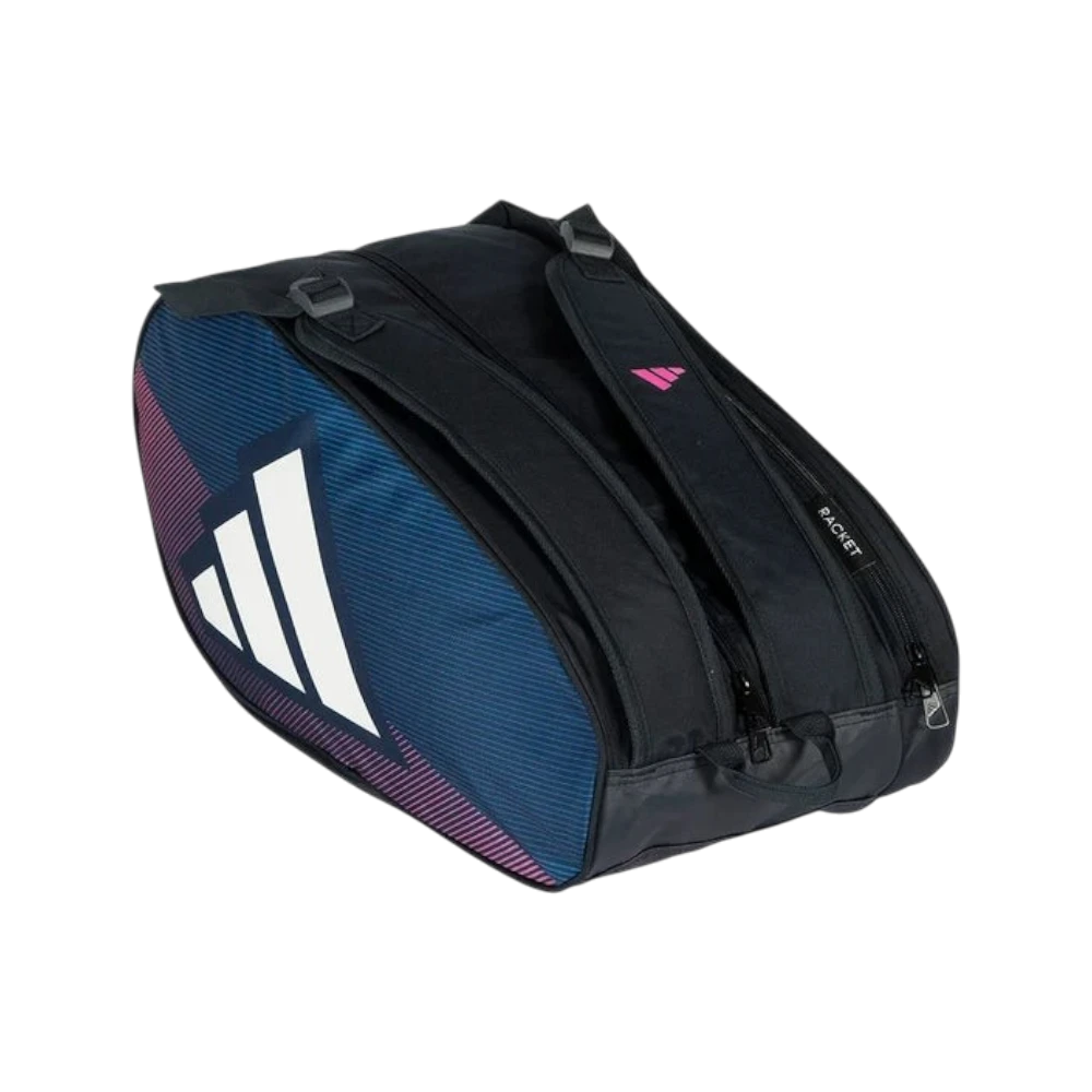 Paletero Adidas Control 2026 azul, vista inclinada