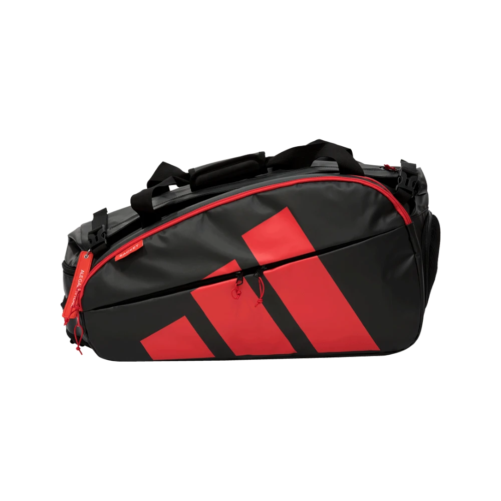 Paletero Adidas Multigame 2026 negro y rojo, vista principal