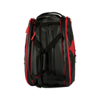 Paletero Adidas Multigame 2026 negro y rojo, vista frontal