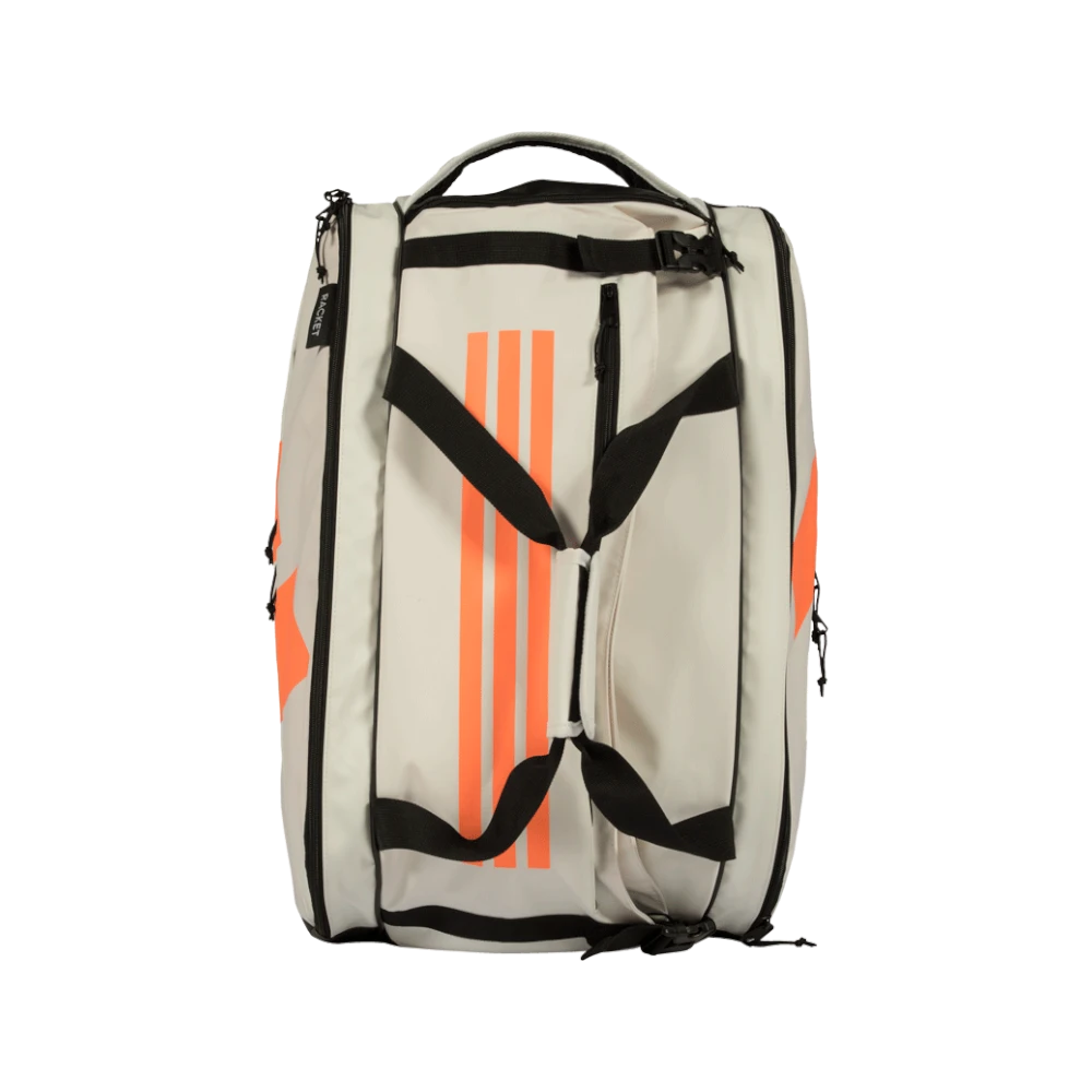 Paletero Adidas Multigame 2026 blanco roto, vista frontal