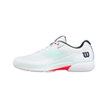 Zapatillas de Pádel Wilson Rush Lite 5 Hombre Blanco/Azul/Naranja — lateral exterior