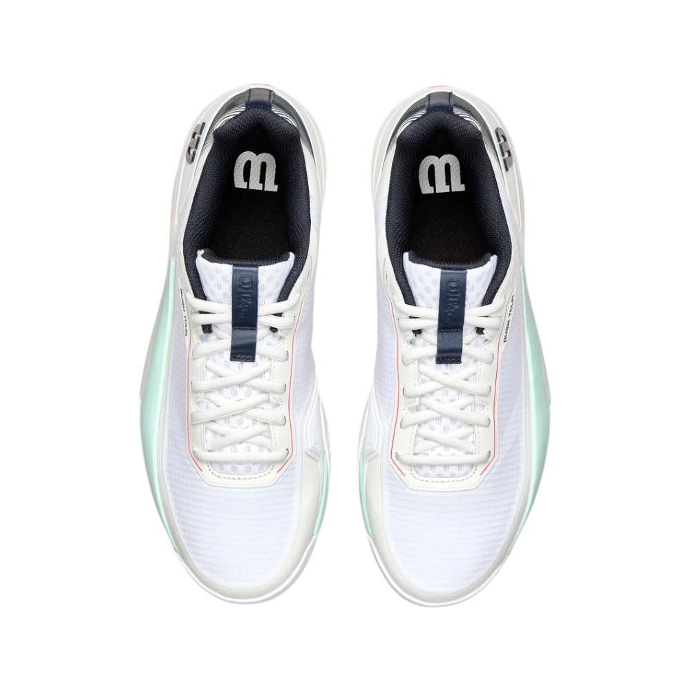 Zapatillas de Pádel Wilson Rush Tour 5 Clay Hombre Blanco/Azul — detalle