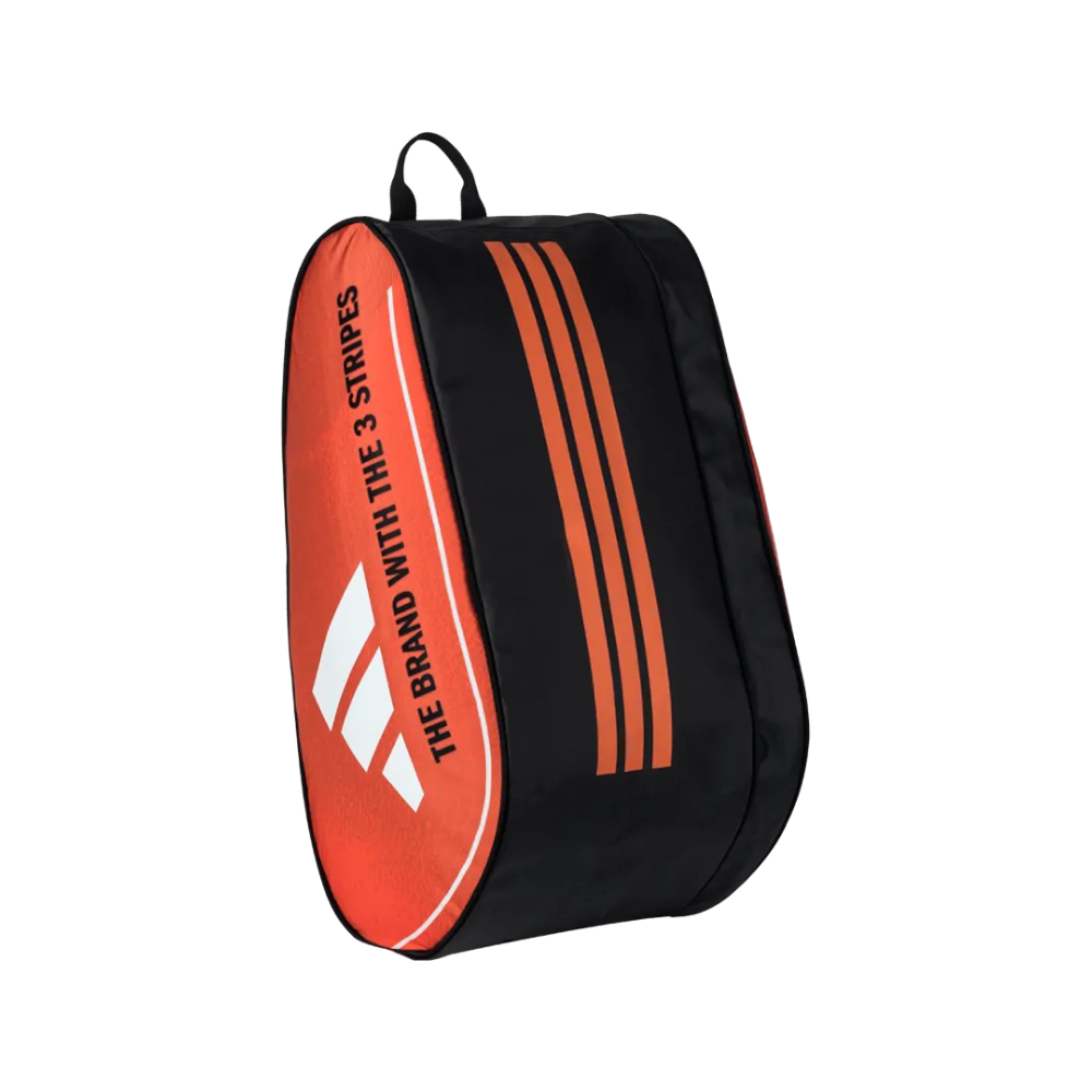 Racketbag Control naranja, vista tres cuartos