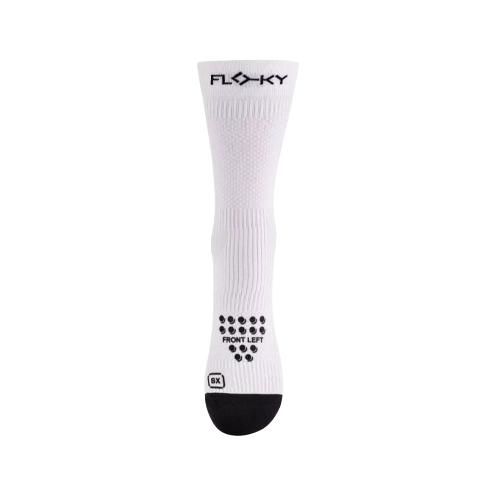 Calcetines Floky S-Mash 3D blancos talla XS-S vista frontal