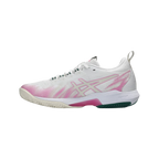 Zapatillas de pádel Asics Sonicsmash FF de mujer en blanco/verde, vista lateral interior