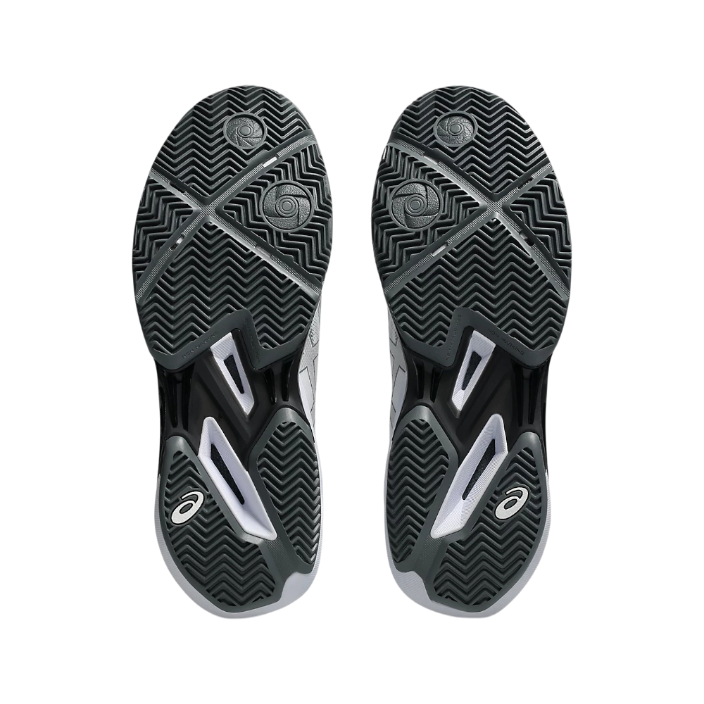 Zapatillas de pádel Asics Sonicsmash FF de hombre en blanco/gris, detalle de la suela