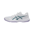 Zapatillas Asics Upcourt 6 GS Junior Blanco/Turquesa — vista lateral