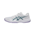 Zapatillas Asics Upcourt 6 GS Junior Blanco/Turquesa — vista lateral