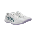 Zapatillas Asics Upcourt 6 GS Junior Blanco/Turquesa — vista frontal