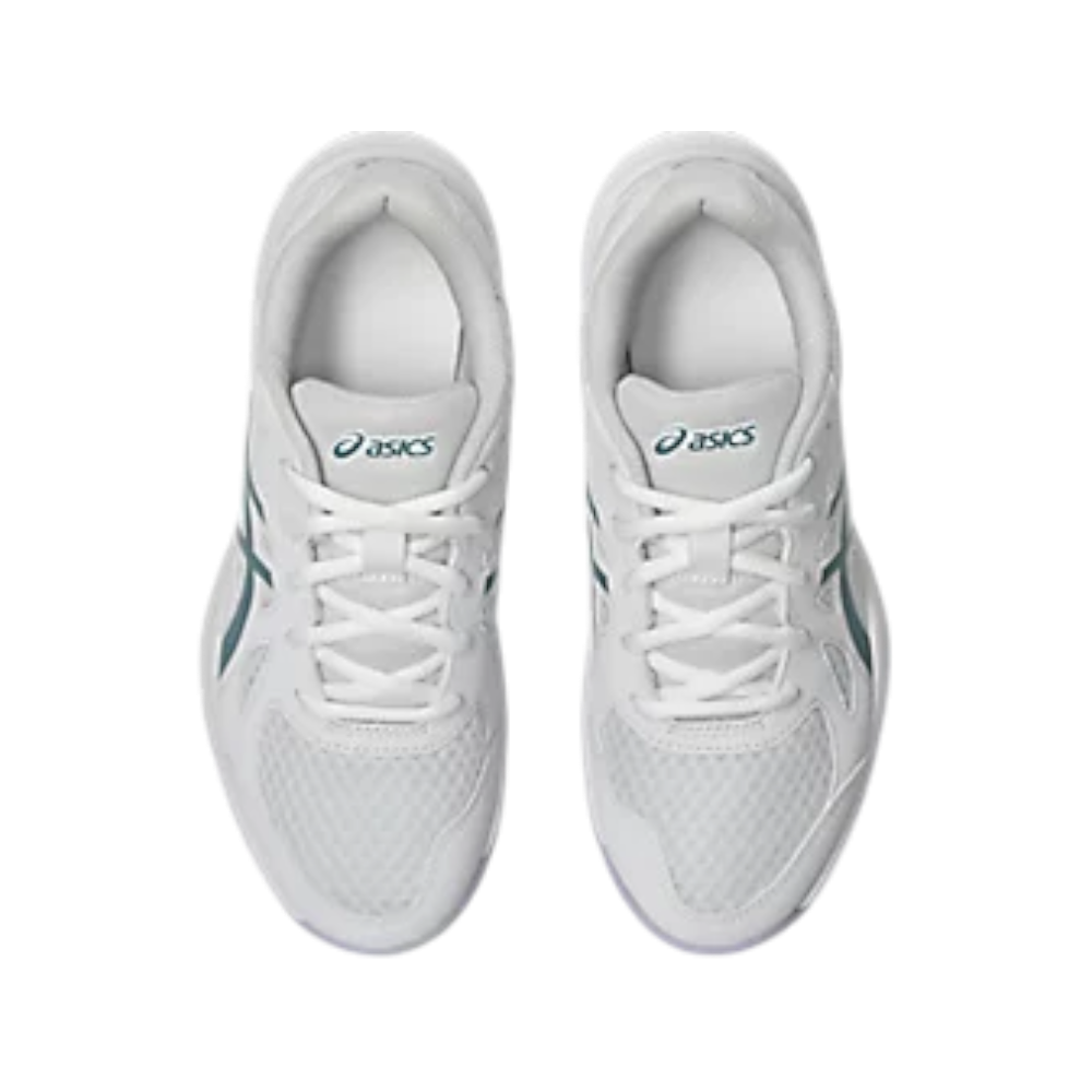 Zapatillas Asics Upcourt 6 GS Junior Blanco/Turquesa — vista superior