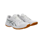 Zapatillas Asics Upcourt 6 Mujer Blanco/Plata — vista frontal