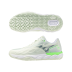 Zapatillas de Pádel Mizuno Wave Enforce Court Mujer Verde/Blanco — suela de espiga