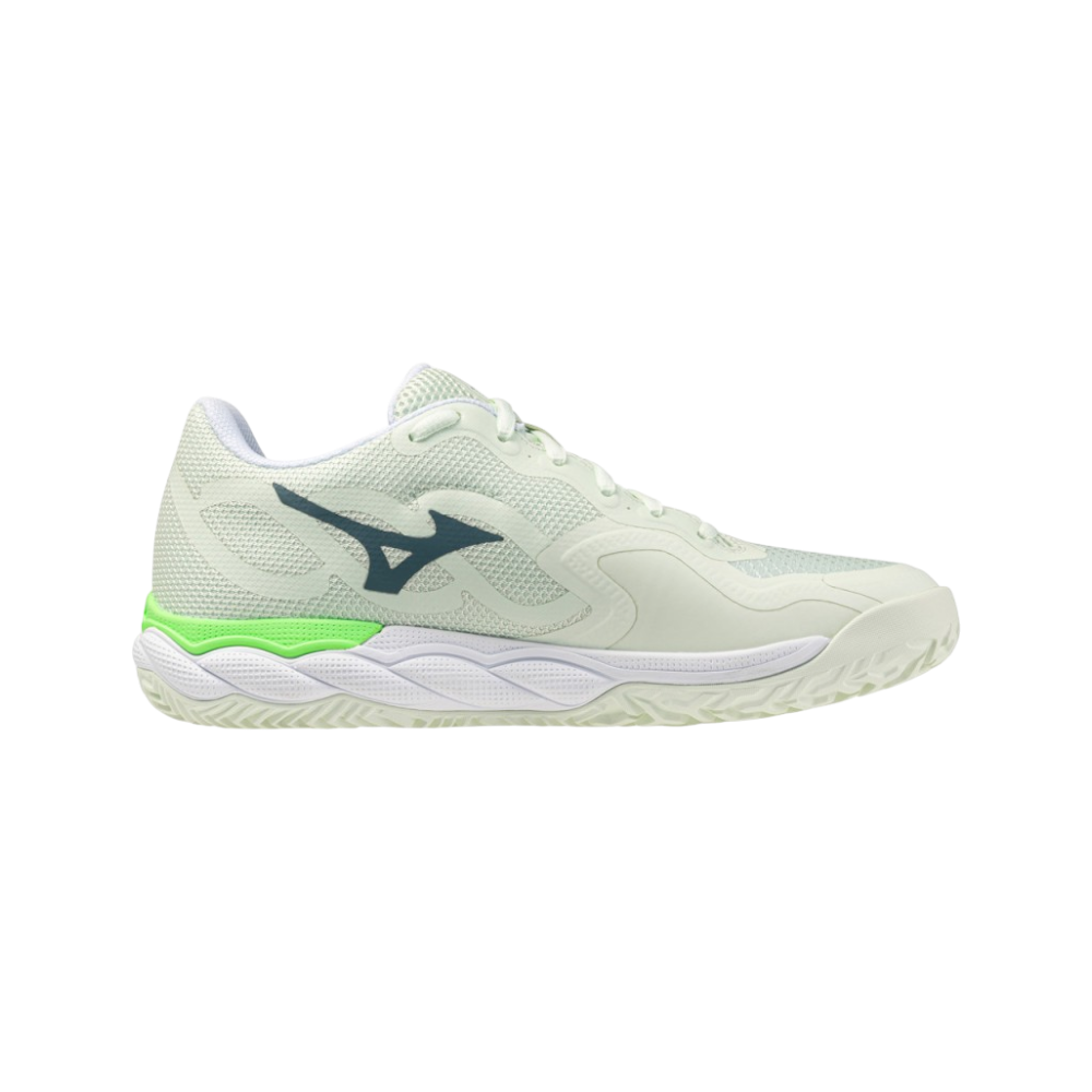 Zapatillas de Pádel Mizuno Wave Enforce Court Mujer Verde/Blanco — lateral exterior