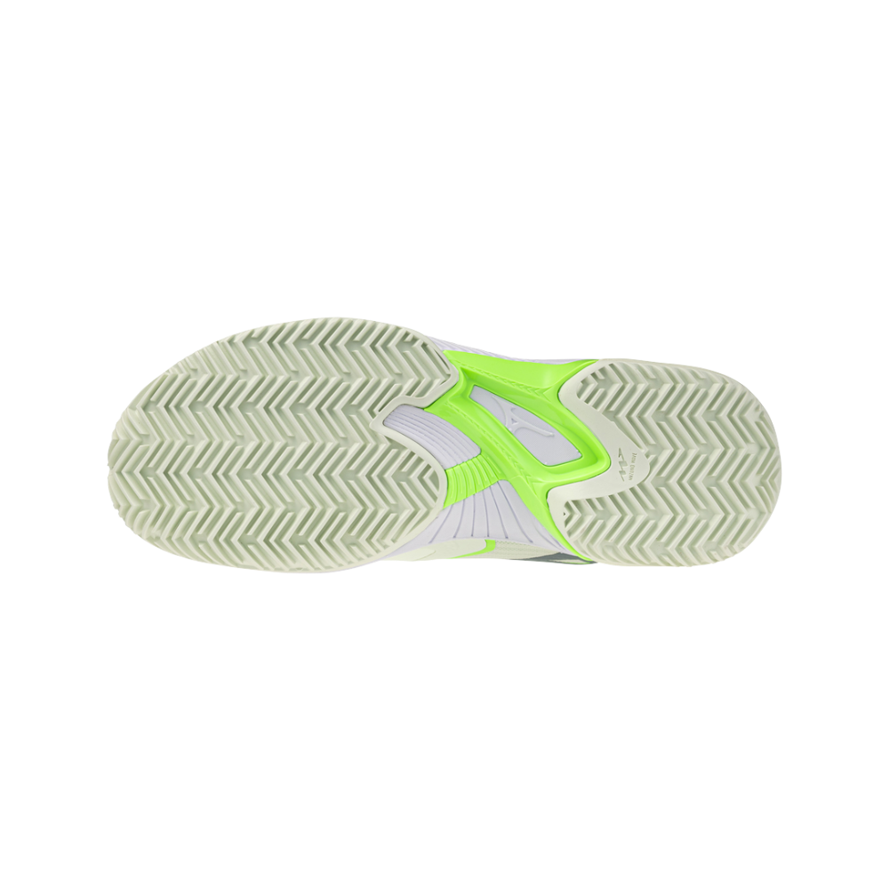 Zapatillas de Pádel Mizuno Wave Exceed Court Mujer Verde/Blanco — suela de espiga