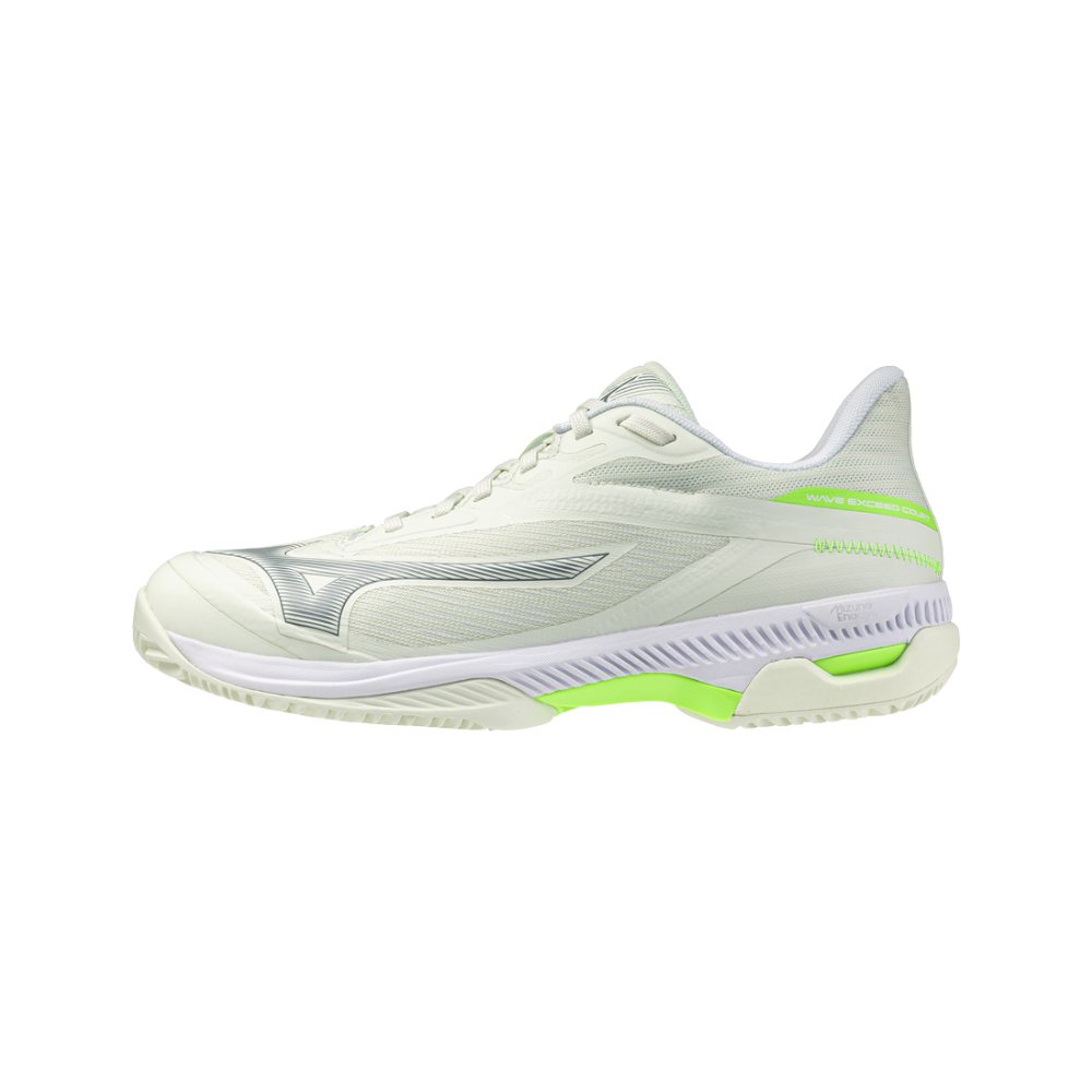 Zapatillas de Pádel Mizuno Wave Exceed Court Mujer Verde/Blanco — lateral exterior