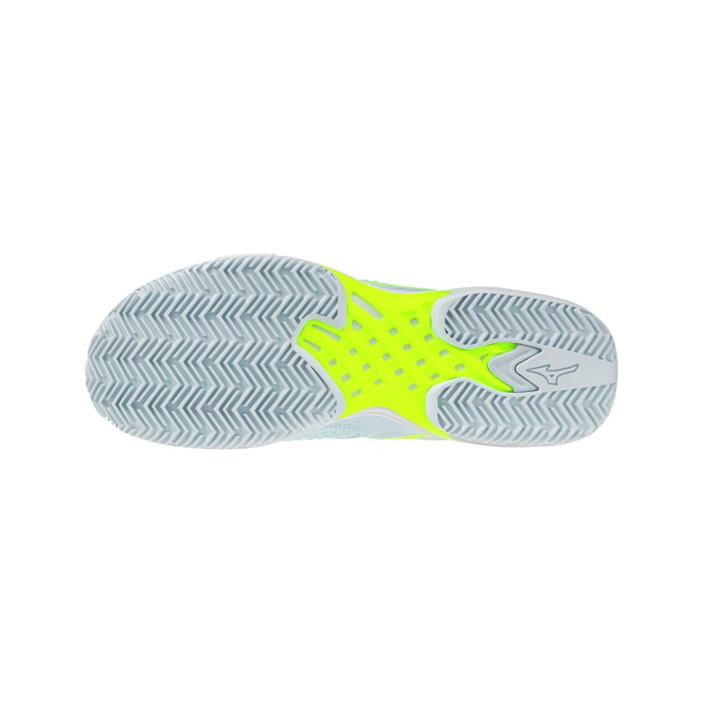 Zapatillas de Pádel Mizuno Wave Exceed Tour 7 Clay Mujer Azul/Amarillo — suela de espiga