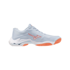 Zapatillas Mizuno Wave Lightning Elite Mujer Azul/Naranja — vista lateral interior