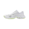 Zapatillas Mizuno Wave Lightning Elite Mujer Blanco/Verde — vista lateral