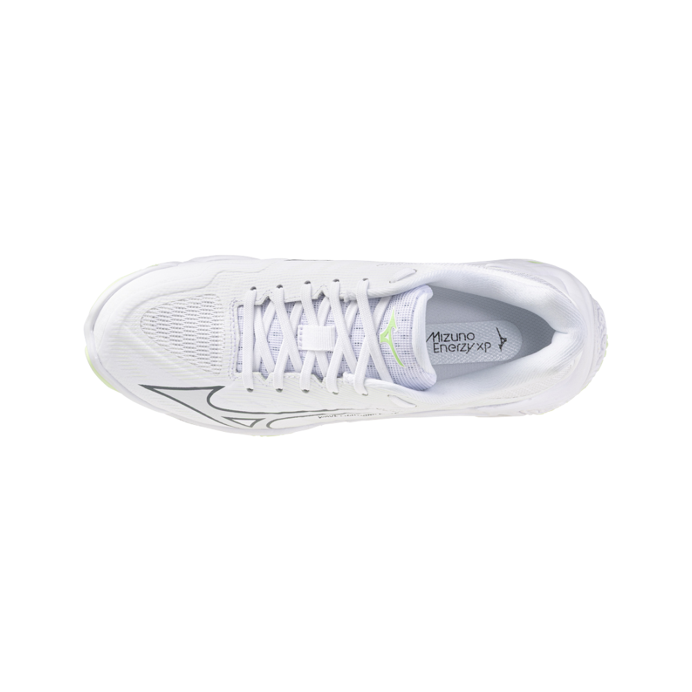 Zapatillas Mizuno Wave Lightning Elite Mujer Blanco/Verde — vista superior