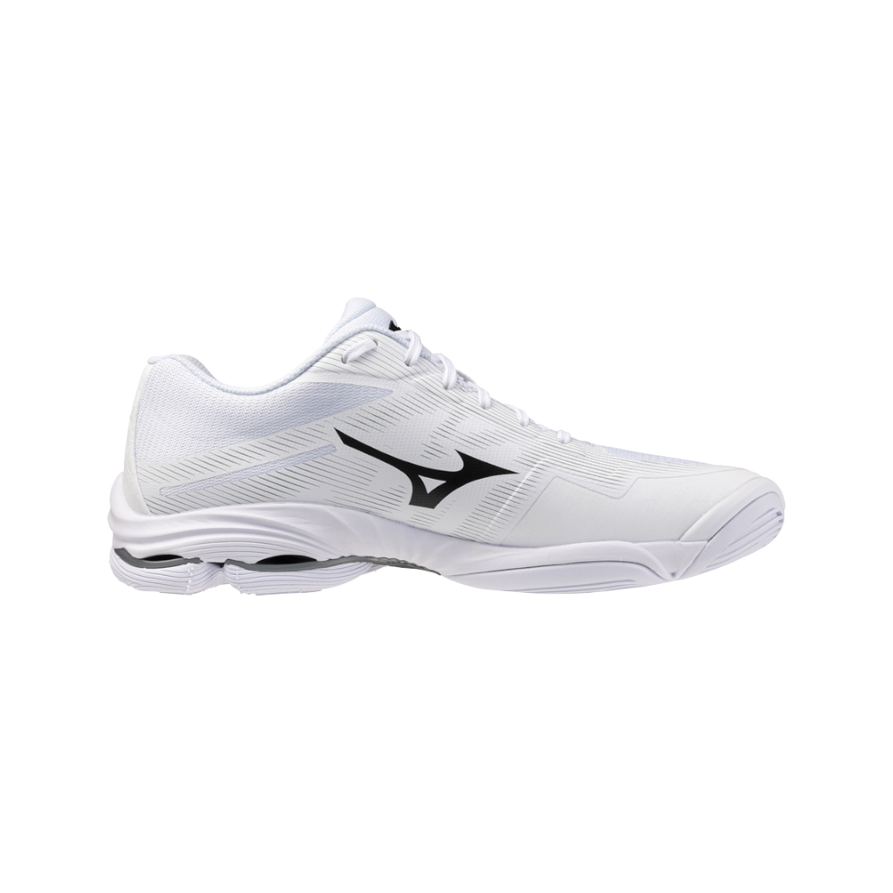 Zapatillas Mizuno Wave Lightning Pro Hombre Blanco/Negro — vista lateral interior